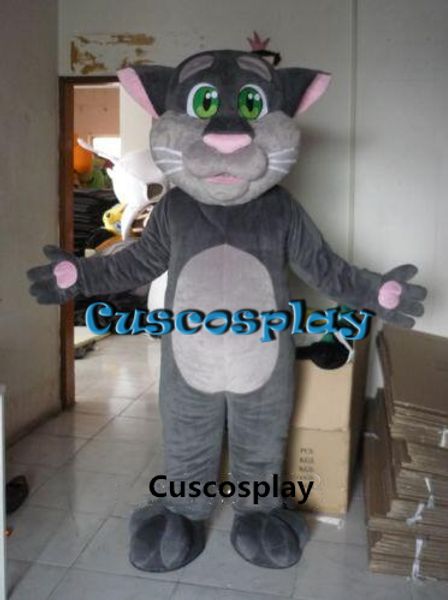 Traje de la muñeca de la mascota Traje de la mascota de la historieta del gato parlante lindo adulto para la venta Traje de la mascota de Halloween del vestido de lujo de Navidad rendimiento