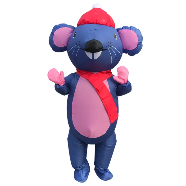 Costume de poupée mascotte pour adultes, Costumes d'halloween, souris gonflable, jeu de rôle de fête, cadeaux de saint valentin