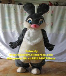 Mascotte costume de poupée Bambi Panpan Lapin Lièvre Lapin Costume De Mascotte Adulte Personnage De Dessin Animé De Grande Taille De Bonne Taille Terrain De Loisirs zz7003