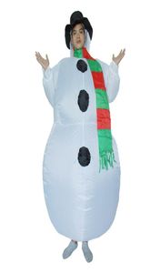 Pop mascotte kostuum Kerstmis Carnaval Sneeuwpop opblaasbaar kostuum Spirit Dress Halloween-kostuums voor volwassenen Kids3957139