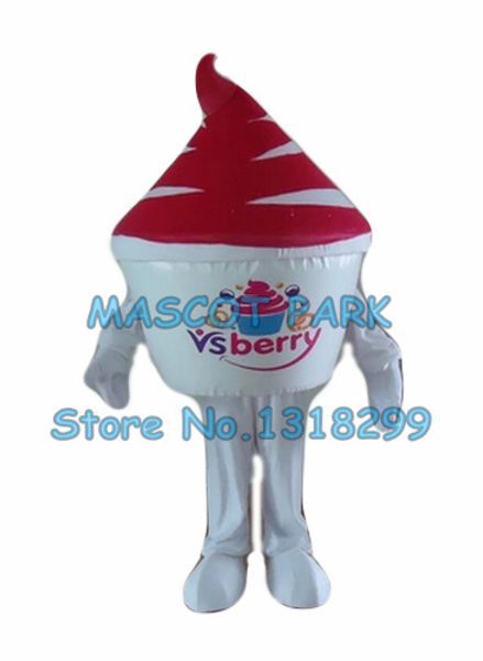 Mascot Costume Costume tasse glace Mascot Costume Ice Ice Creamot Mascot Cartoon personnage Costume de carnaval de taille adulte Cosply 3328