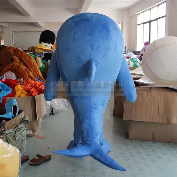 Costume de poupée mascotte sur mesure, Costume de poupée de dessin animé, Animal marin, coiffe de tête, Costume de dauphin marche