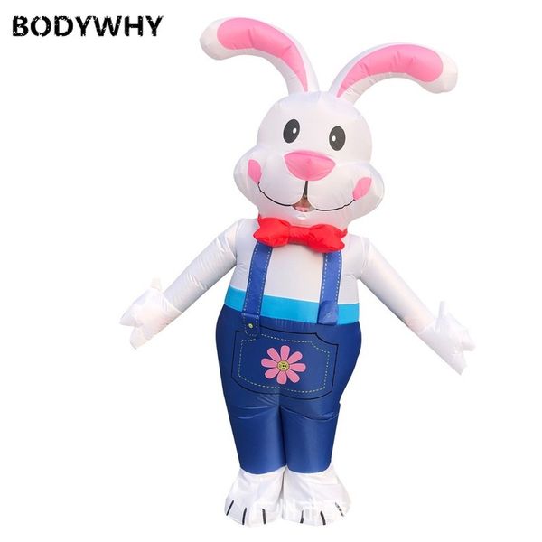 Costume de poupée à mascotte mignon Anime de costume gonflable de lapin pour le spectacle annuel Costume de mascotte Performance Performance Vêtements en plein air décorations