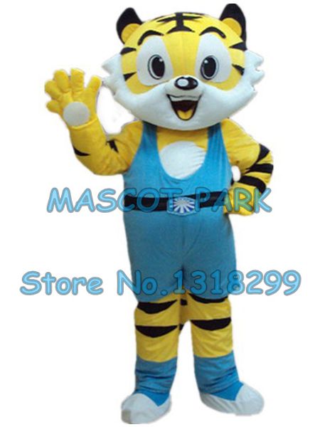 Costume de mascotte de tigre mignon, personnalisé, taille adulte, personnage de dessin animé, costume de carnaval cosply, 3274
