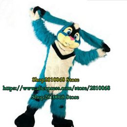 Costume de poupée de mascotte mignon gilet de Pâques lapin bleu Costume de mascotte dessin animé Anime fête d'anniversaire vacances célébration taille adulte 1130