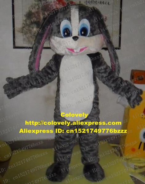 Costume de poupée de mascotte Lapin de Pâques Bugs Bunny Rabbit Costume de mascotte de lièvre Personnage de dessin animé adulte Commercial Strip Drive Performance sociale zz7