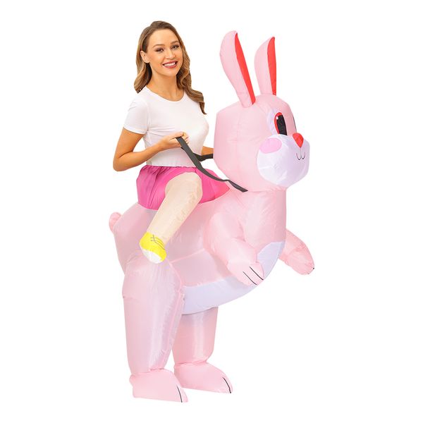 Costume de poupée mascotte lapin de Pâques Costume gonflable mignon lapin Animal déguisement pour adultes hommes femmes Festival film fête événement mascotte Cos