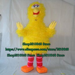 Disfraz de muñeca de mascota Ventas directas de fábrica Felpa de lujo Disfraz de mascota de pájaro amarillo grande Conjunto de dibujos animados Accesorios de película Espectáculo Fiesta de cumpleaños para caminar 20