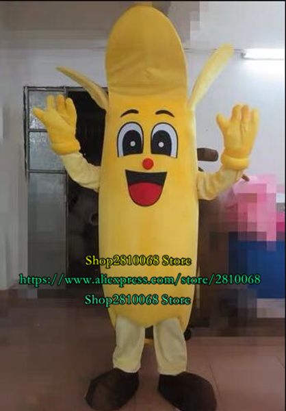 Costume de poupée de mascotte Ventes directes d'usine Costume de mascotte de banane Ensemble de poupée de dessin animé de fruits M. Bar Vharacter Performance Déguisement Halloween Pa