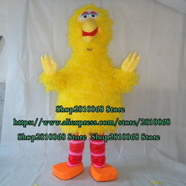 Costume de poupée de mascotte Usine Ventes Directes De Luxe En Peluche Grand Costume De Mascotte D'oiseau Jaune Ensemble De Dessin Animé Accessoires De Film Spectacle De Marche Fête D'anniversaire 20