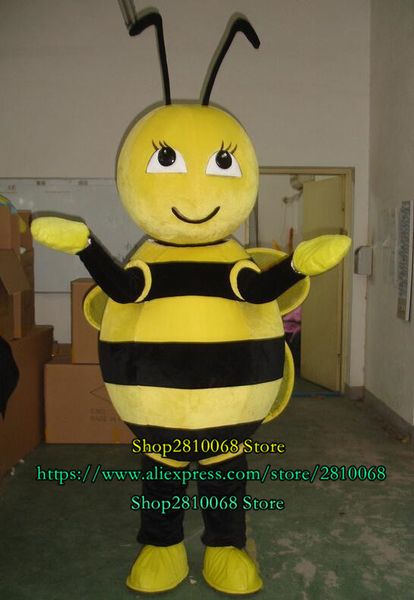 Costume de poupée de mascotte, vente directe d'usine, costume de mascotte d'abeille jaune, costume de dessin animé, maquillage d'abeille, fête d'anniversaire pour adulte, cadeau de vacances, 1094