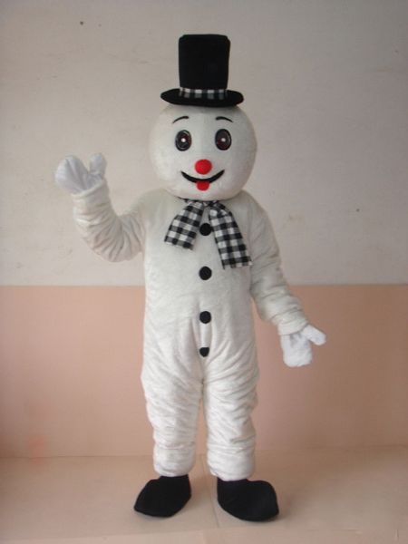 Costume de poupée de mascotte sortie d'usine costume de personnage de mascotte de bonhomme de neige Costume de mascotte mignon bonhomme de neige Mascotte fête de dessin animé