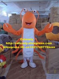 Mascota muñeca disfraz divertido naranja langosta mascota mascota mascotte langouste camarones gamba natantia adulto con ojos pequeños alicates grandes No.1970 fr