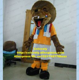 Mascota muñeca disfraz humorista marrón león leona Simbalion Leone Simba traje de la mascota con tinte blanco afilado Globo negro Nariz No.4934 Gratis