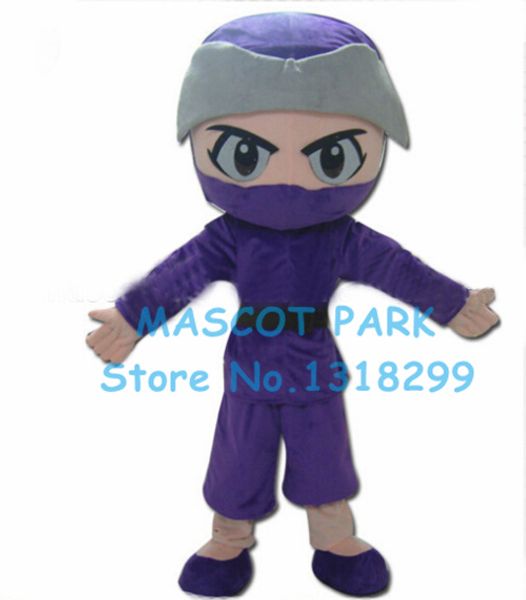 Costume de poupée mascotte mascotte Ninja costume de mascotte en gros dessin animé Ninja garçon thème costumes d'anime effectuant des déguisements de carnaval