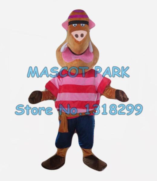 Costume de poupée mascotte mascotte spéciale personnalisée costume de mascotte de sanglier taille adulte dessin animé thème animal sauvage déguisement pour le carnaval