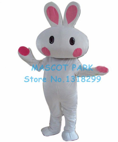 Mascotte poupée costume mascotte lapin blanc mascotte costume usine en gros taille adulte mignon dessin animé lapin costumes carnaval déguisements kits