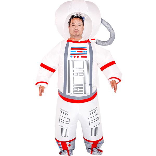 Disfraz de muñeca mascota NUEVOS disfraces inflables Ropa de astronauta blanco Disfraz de Navidad de Halloween Vestido de fiesta de astronauta para mono adulto