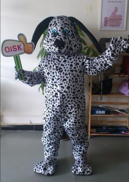 Disfraz de muñeca de mascota OISK Disfraces de mascota de perro manchado personalizados Fiesta de cumpleaños de Navidad Traje de mascotas para hombre Disfraces Traje de carnaval Adu