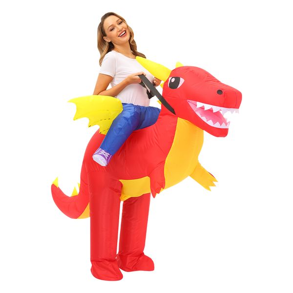 Costume de poupée mascotte, Costumes de fête pour hommes et femmes adultes, Costumes gonflables de dinosaure t-rex, costume drôle d'halloween pourim