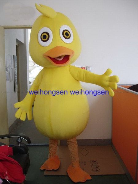 Traje de muñeca de mascota Rapid MaKe Se puede lavar con agua Material EVA Syflyno Trajes de mascota de pollo amarillo Ropa de dibujos animados 316