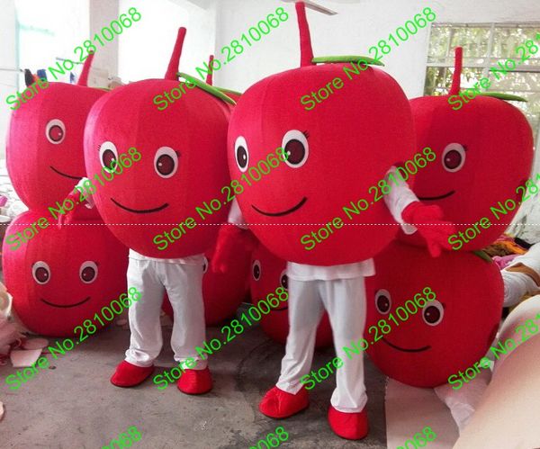 Traje de muñeca de mascota Rapid Make EVA Material Manzana roja Traje de mascota fruta Ropa de dibujos animados anuncio 586