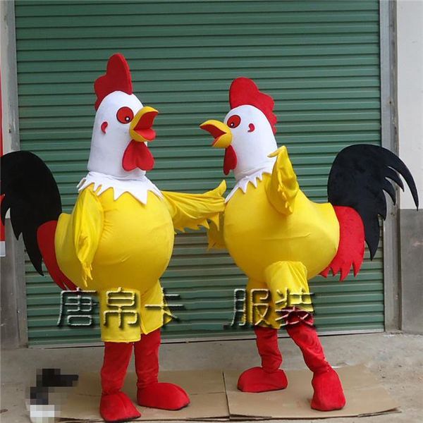 Costume de poupée mascotte coq, costume de coq, Halloween, noël, animal drôle, poulet, vêtements taille adulte