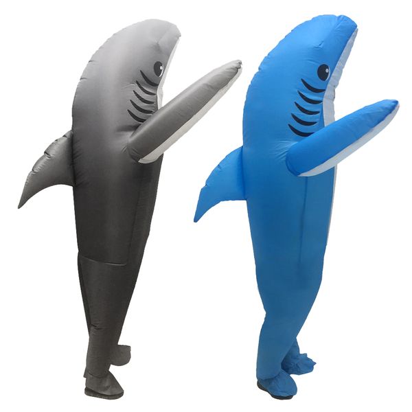 Mascot poupée Costume Sharks Costumes gonflables Costumes d'Halloween pour adultes Noël Purim Rôle Play Disfraz Stage Vêtements