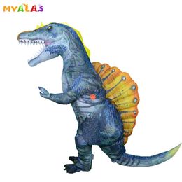 Costume de poupée de mascotte Spinosaurus Costumes gonflables de dinosaure d'Halloween pour adultes Femmes Hommes Full Body Blowup Carnival Funny Mascot Clothing