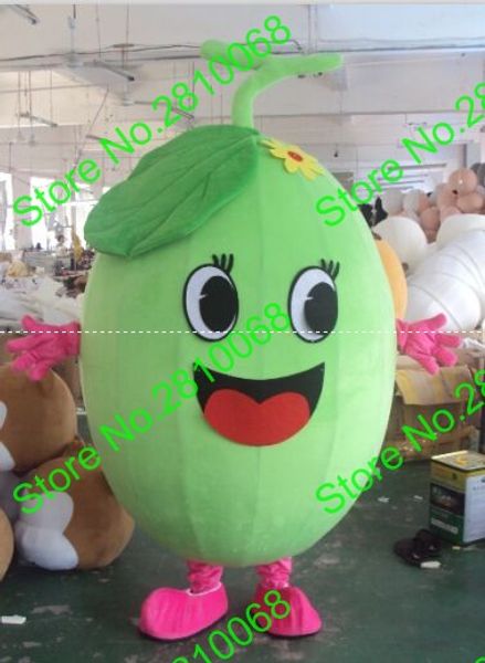 Costume de poupée de mascotte Syflyno Matériau EVA de haute qualité Costume de mascotte de melon doux Vêtements de dessin animé de fruits Halloween Fête d'anniversaire 562