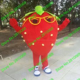 Traje de la muñeca de la mascota Syflyno Rapid Make Material EVA Disfraces de la mascota de la fresa Fiesta de cumpleaños de Halloween Ropa de dibujos animados 554