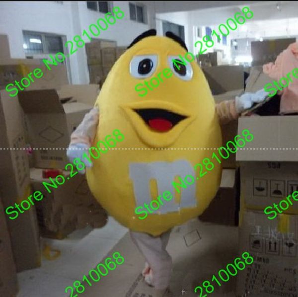 Costume de poupée de mascotte Syflyno Rapid Make EVA Material Chocolate M beans Mascot Costume candy Cartoon Apparel publicité 596