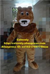 Costume de poupée mascotte Costume de mascotte de lion brun vif Mascotte lionne Simbalion Simba Leone adulte avec grand nez noir bouche blanche No.2965 Fre