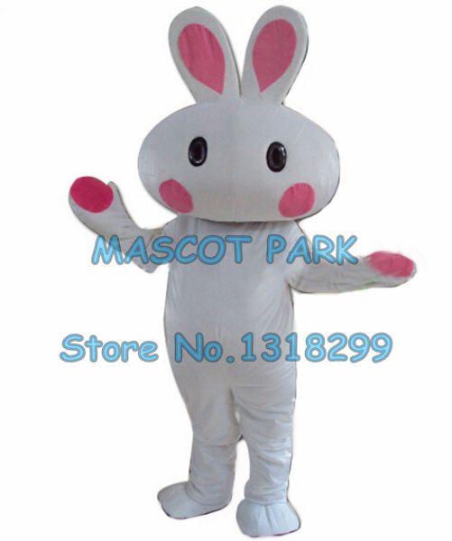 Mascotte poupée costume lapin blanc mascotte costume usine en gros taille adulte mignon dessin animé lapin costumes carnaval déguisements kits 2897