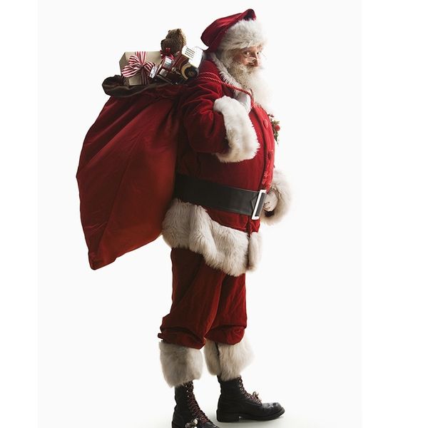 Costume de poupée de mascotte Femme Hommes Festival Noël Costumes de Père Noël Cadeaux Nouvel An Fête de Noël Jeu de Rôle Maquillage Tenue Costume d'Halloween