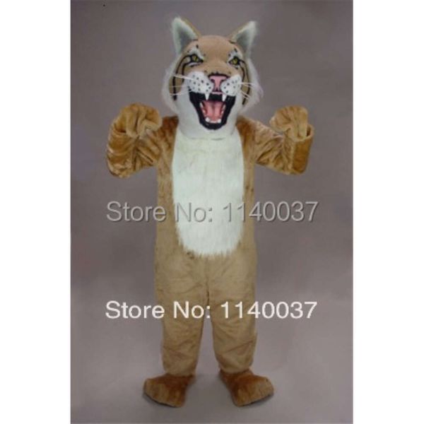 Mascot Vente chaude Costume de mascotte Bobcat Costumes d'animaux sauvages Ténits pour la fête des fêtes STAMES COSTUMES DE MASCOT