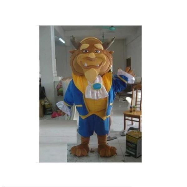 Vente de mascotte belle bête Lion Costume Animal dessin animé Costume de noël déguisement Halloween livraison directe vêtements Costumes Dhg6S