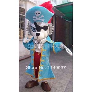 mascotte Wolf Sea Rover mascotte cool pirate mascotte tenue fantaisis