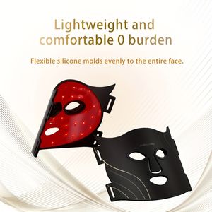 Masque Instrument de beauté couleur lumière LED outils de soins du visage en Silicone domestique