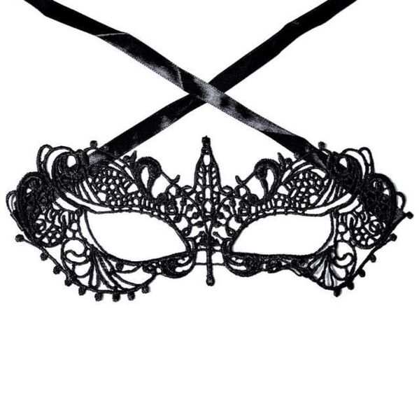 Masque Noir Sexy Lady Dentelle Masque De Mode Creux Masque Pour Les Yeux Mascarade Fête Fantaisie Masques Halloween Vénitien Mardi Fête Costume RRC421