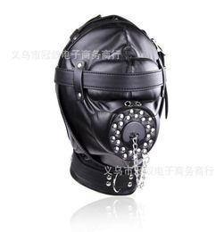 Masque Caps6 Serrures Jouets Alternatives Fétiche BDSM Restrictions Bondage Jouet Amovible Bouche Gag Lunettes Fétiche Fantasy Sexe Alternative S1399448