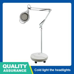 Masker Dimbare Schoonheid Gezicht Vergrootglas Verlichting 220V LED Koud Licht Vergrootglas Floor Stand Lamp Voor Salon Nail Tattoo