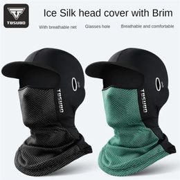 Máscara frontal proteção solar design respirável protetor solar forro de capacete protetor solar alta elasticidade chapéu de equitação secagem rápida 240112