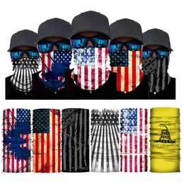 Masque Allemagne Face Kingdom American United Canada Flag Impression de protection cycliste réglable lavable 50 * 25cm S