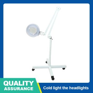 Masque LED Salon de beauté lampes à lumière froide loupe lampadaire pliable spécial éclairage du visage loupe