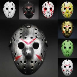 Masque Masquerade Vendredi Masques Jason Voorhees Le 13e film d'horreur hockey effrayant Halloween Costume Cosplay Plastic Party FY2931