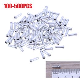 Maskers 100500pcs MTB Bike Bicycle Brake Shifter Aluminium Binnenkabel Tips Perscyclus Cycle Parts Derailleur Shift Kabels End Cabs End Caps