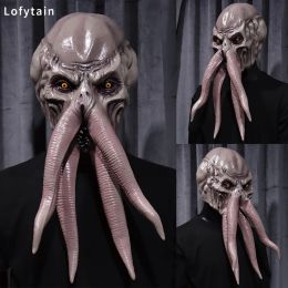 Masques Baldur's Gate 3 Lllithid Mind Flayer Squiddy Masque Cosplay Animal Poulpes Monstre Latex Casque Halloween Party Costume Props