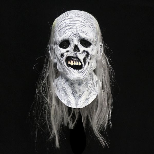 Masques Halloween Zombie masque effrayant pleine tête fête Cosplay masque maison hantée accessoires d'horreur