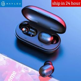 Masques Haylou GT1 TWS écouteurs Bluetooth tactiles à empreinte digitale, écouteurs sans fil stéréo HD, casque de jeu antibruit